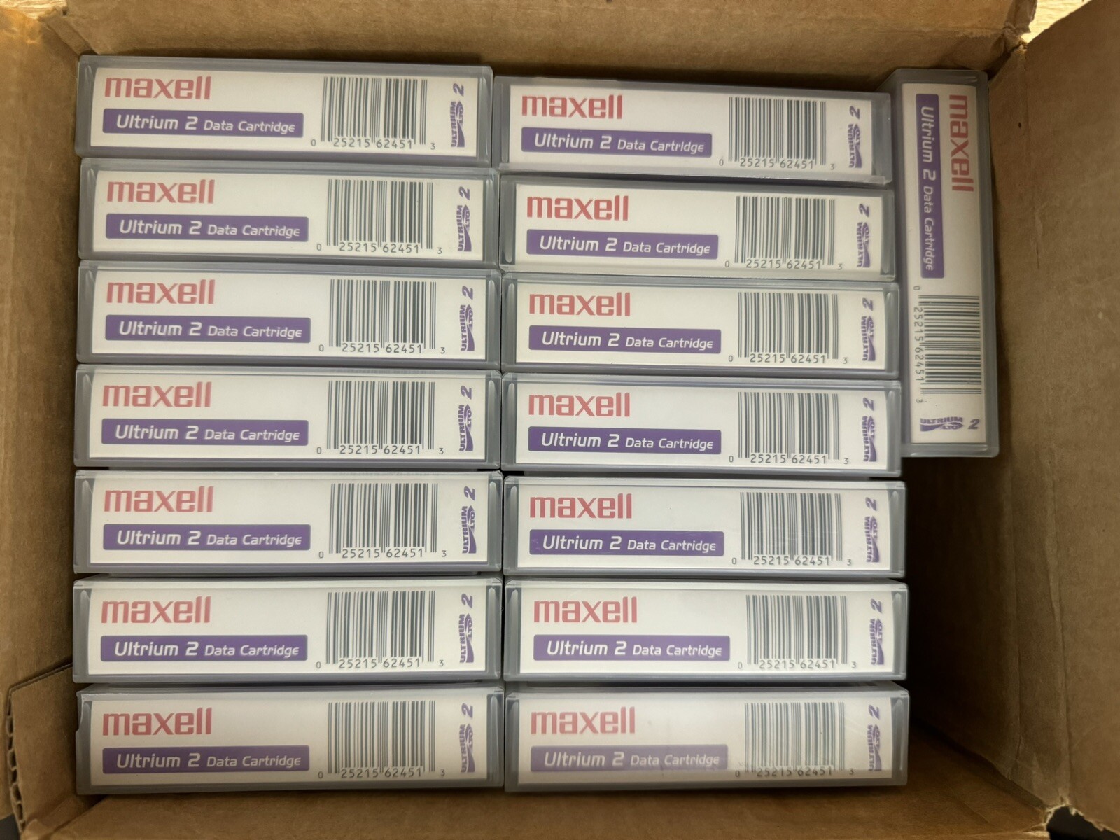 Maxell Ultrium 2 Data Cartridges 200GB/400GB, Lot Of 15