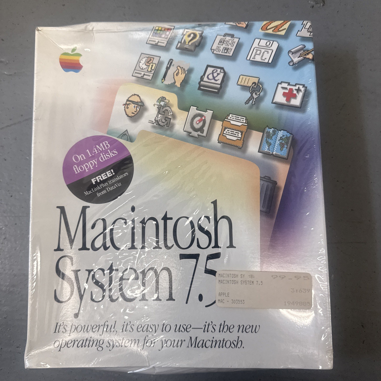 1994 Vintage Apple Macintosh System 7.5 BRAND NEW SEALED
