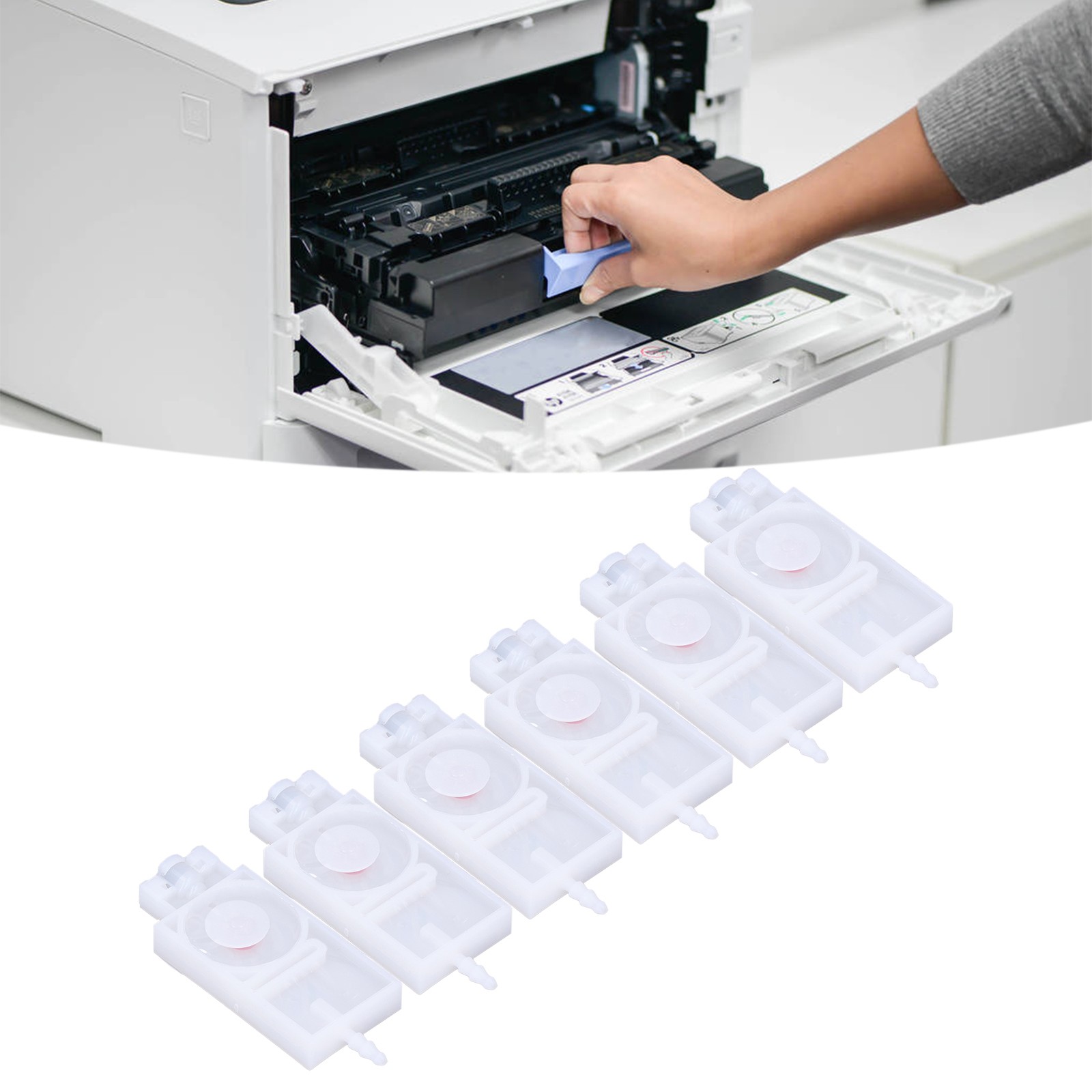 Ink Damper Solvent Inkjet Head PP Damper Replacement Part For XP600 Printer 6Pcs