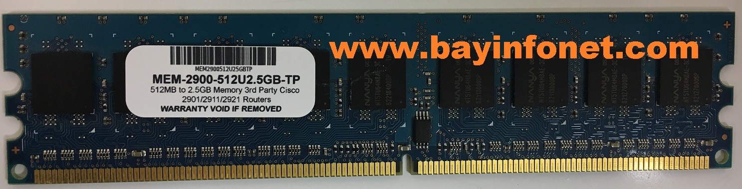 MEM-2900-512U2.5GB 512MB to 2GB Memory Module 3rd Party for Cisco 2901 2911 2921