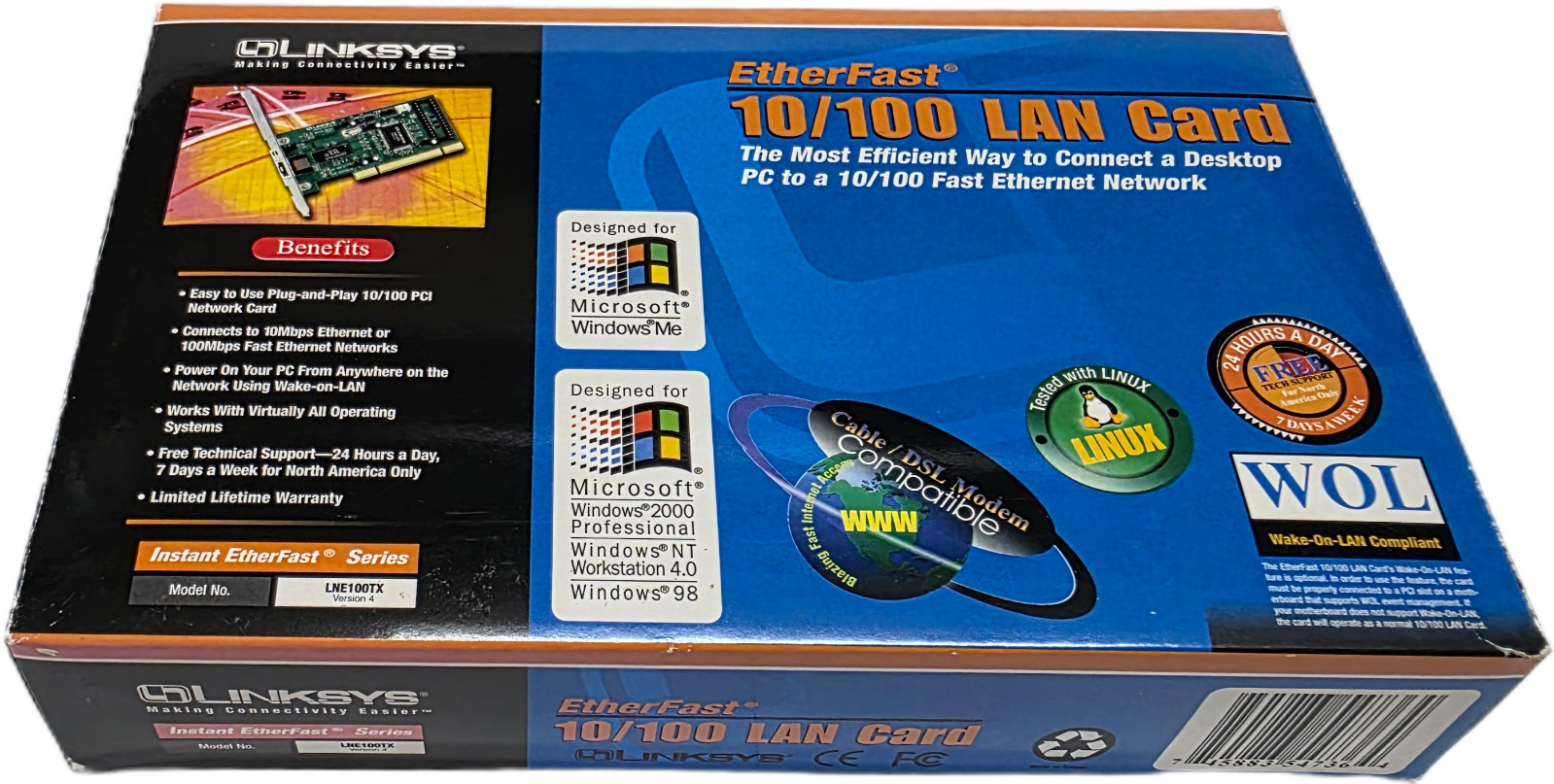 LinkSys EtherFast 10/100 Lan Card Version 4