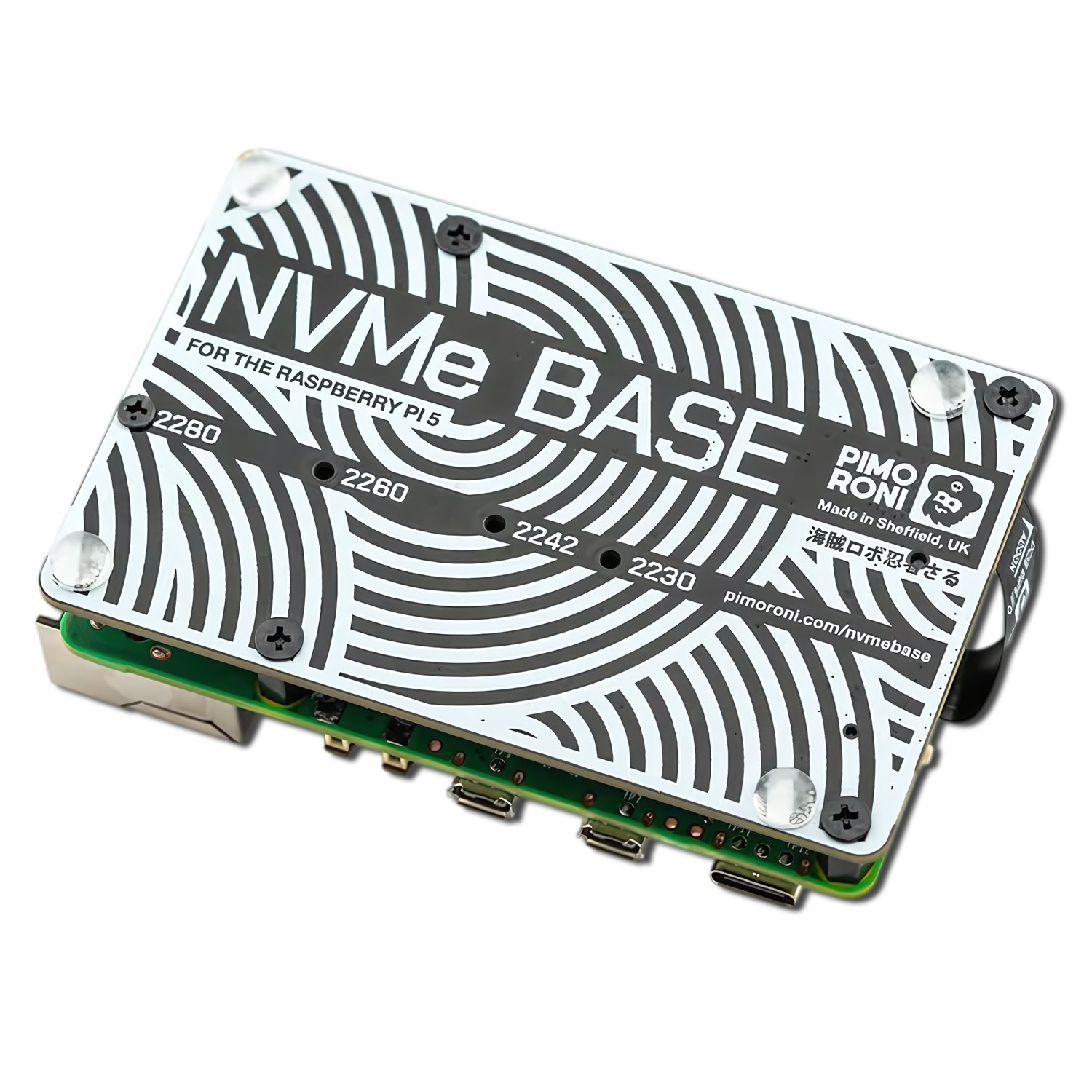 Pimoroni Raspberry Pi 5 M.2 HAT NVMe Base PCIe Extension Board PIM699