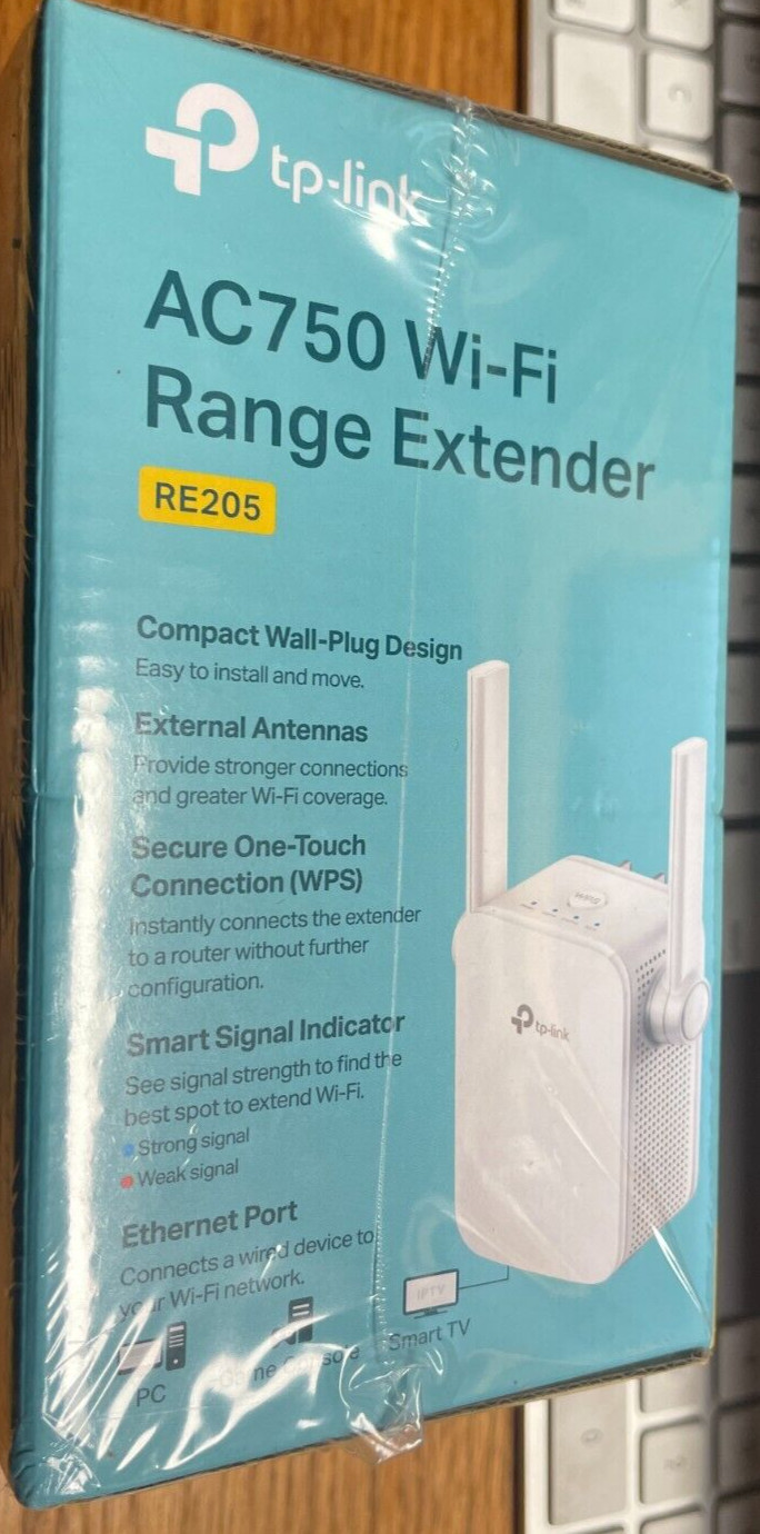 ⚡ TP-Link RE205 AC750 Wireless Dual Band WiFi Range Ext.   0522N 0424r