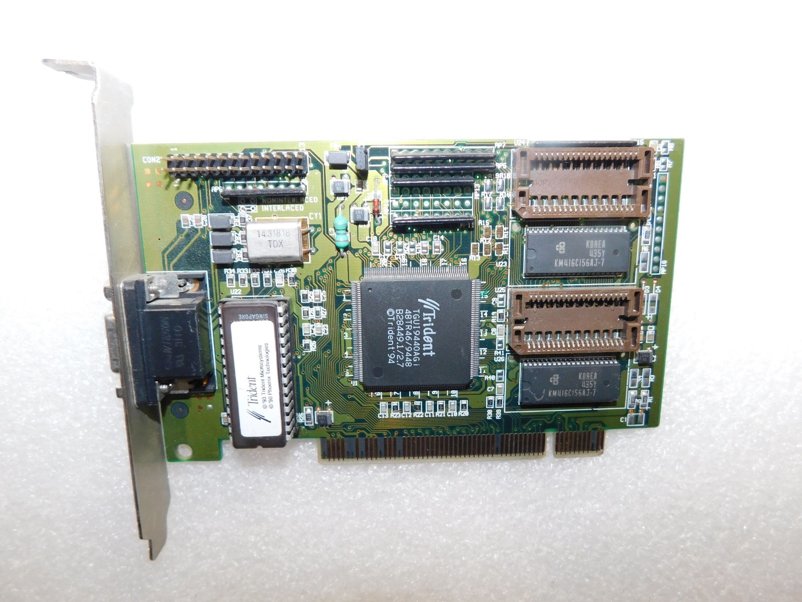 JATON TRIDENT 9440 TGUI9440 1MB PCI VGA VIDEO GRAPHICS CARD ADAPTER JA-82 473/AV