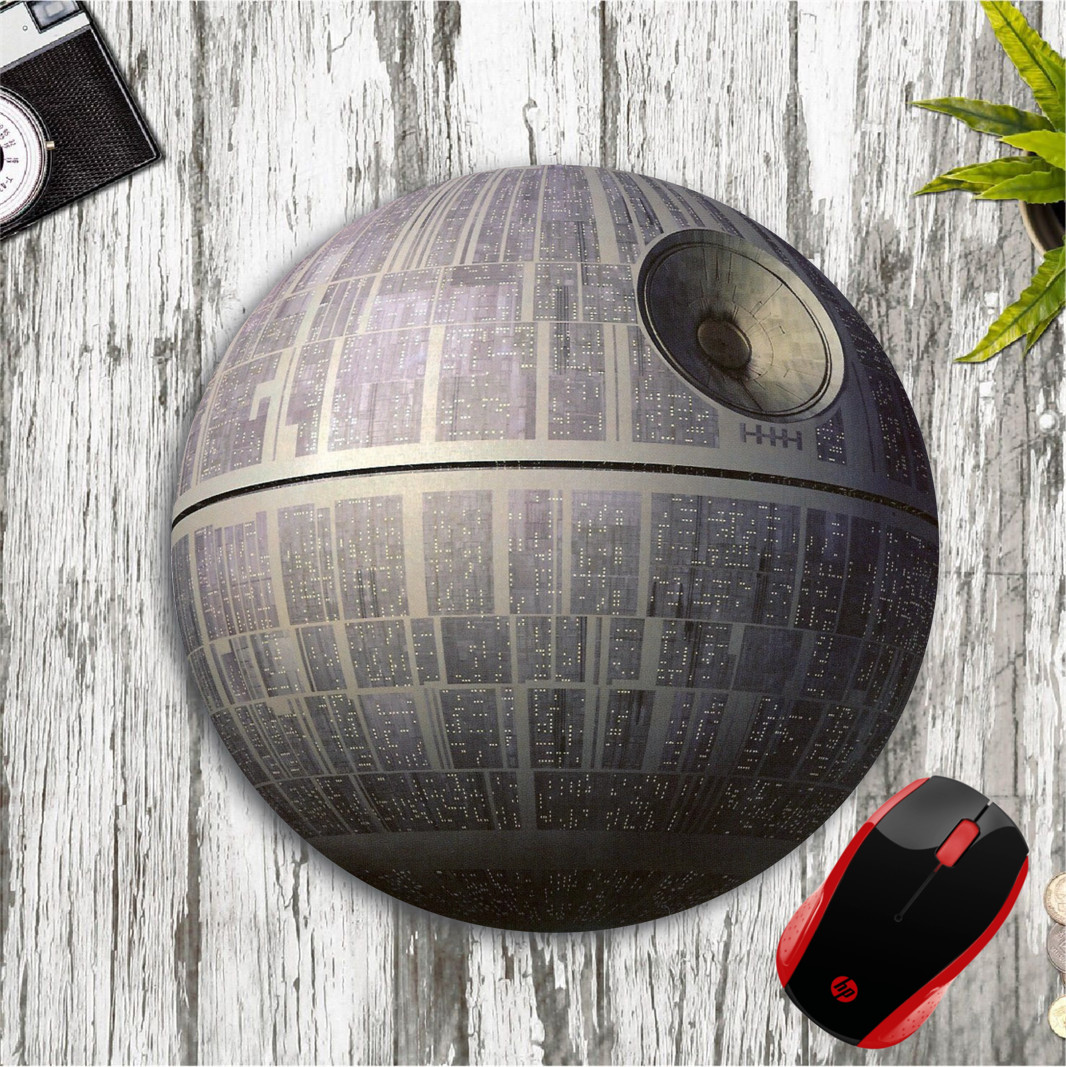 STAR WARS DEATH STAR 8" ROUND NEOPRENE PC MOUSE PAD MAT HOME SCHOOL OFFICE GIFT