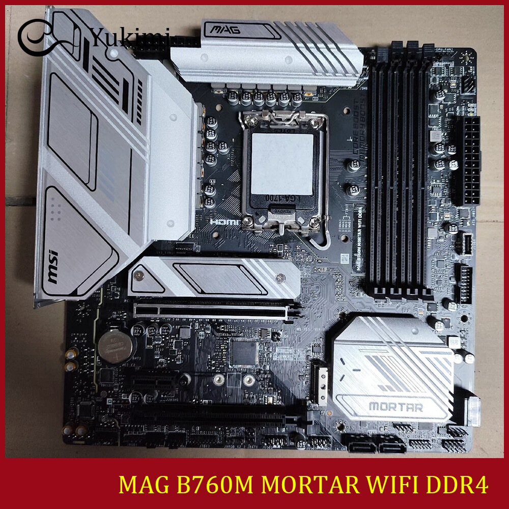 FOR MSI MAG B760M MORTAR WIFI DDR4 LGA 1700 Intel 128GB mATX Motherboard Test OK