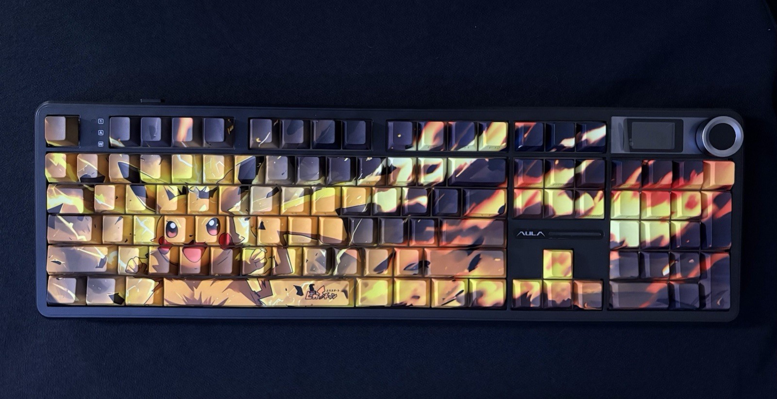AULA Gaming Keyboard Pikachu Theme Multicolor Wired QWERTY English Layout