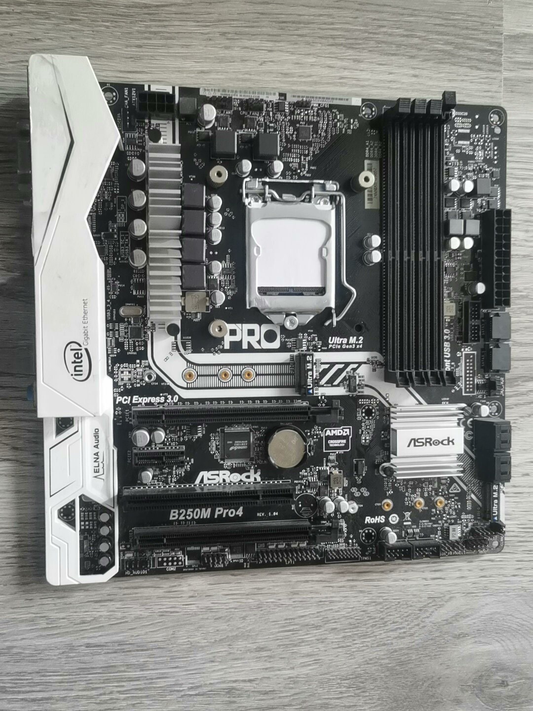 FOR ASROCK B250M Pro4 DDR4*4 LGA 1151 64GB HDMI DVI-D D-Sub Motherboard Test OK