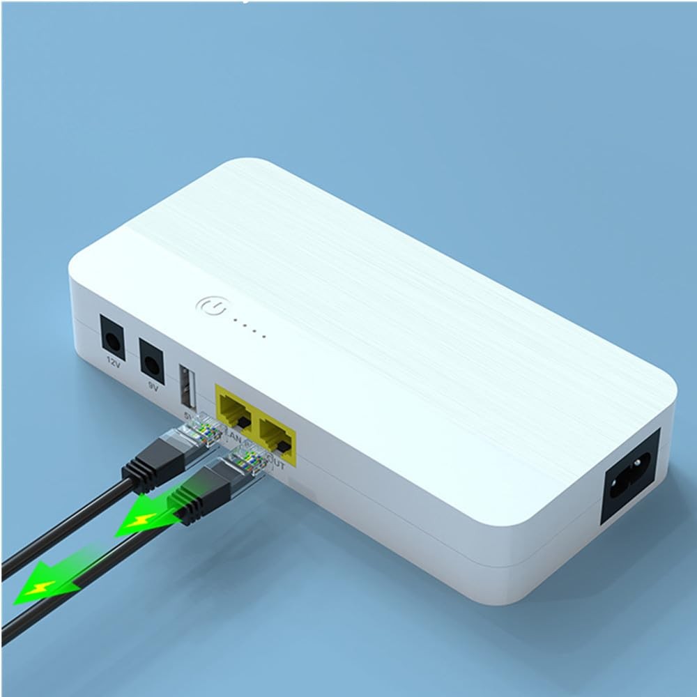 Power Systems - Mini UPS with 8800mAh PowerBank, for WiFi/Modem/Router, VOIP,...