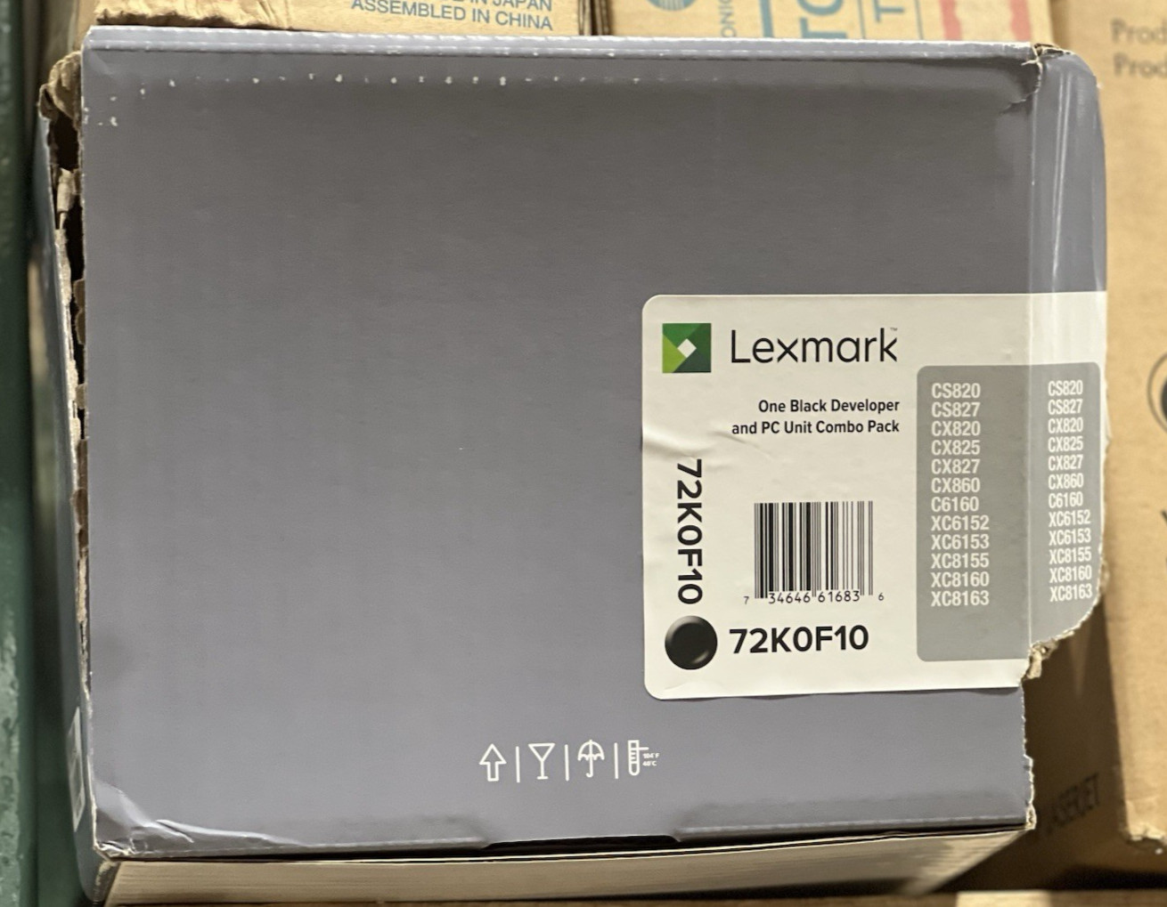 Lexmark Unison Tone 72K0F10 Black Developer and Photoconductor Unit-Bad Box