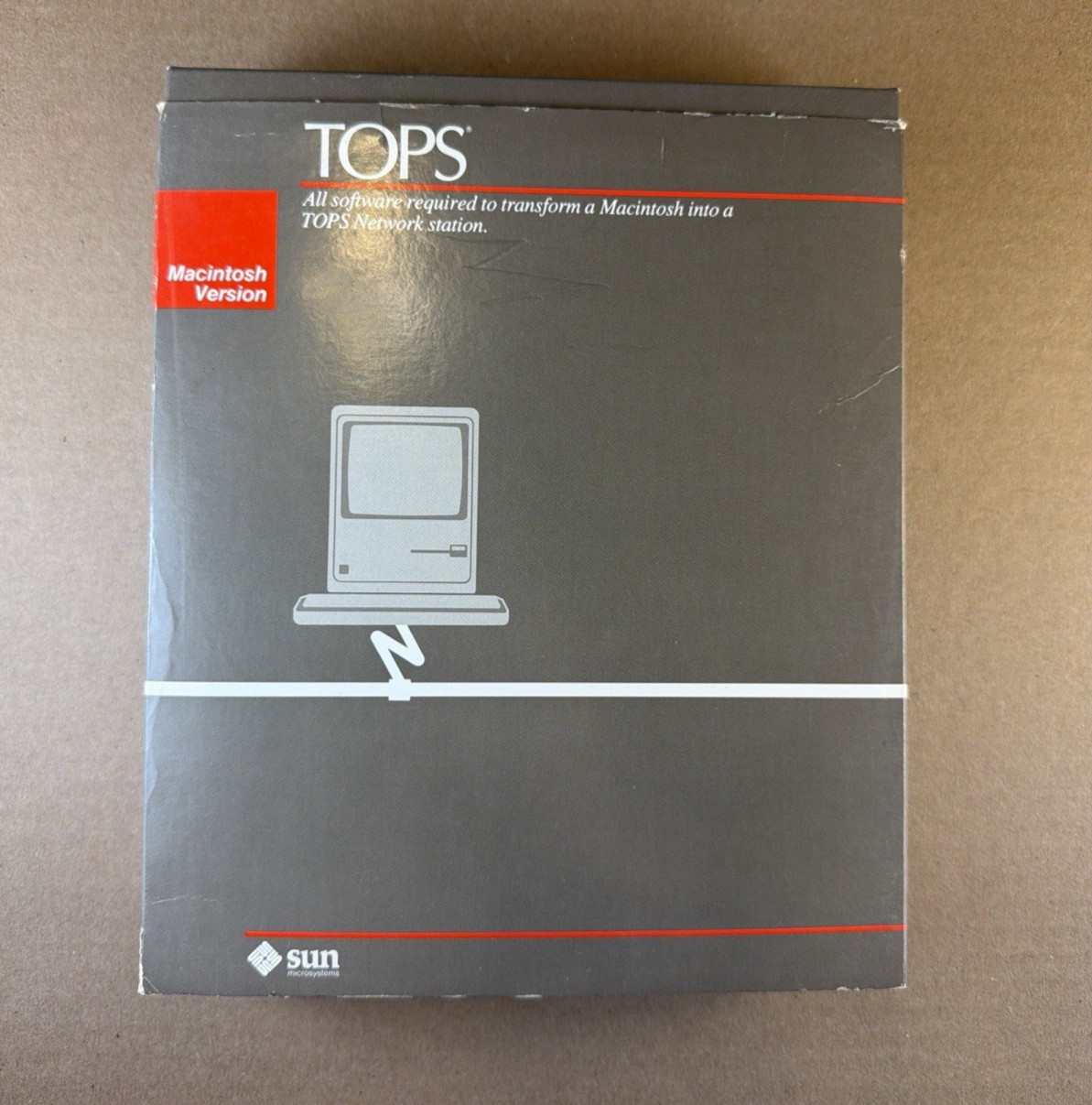 Sun Microsystems TOPS Version 2.1 Macintosh Boxed 2 Disks Manual Complete Set