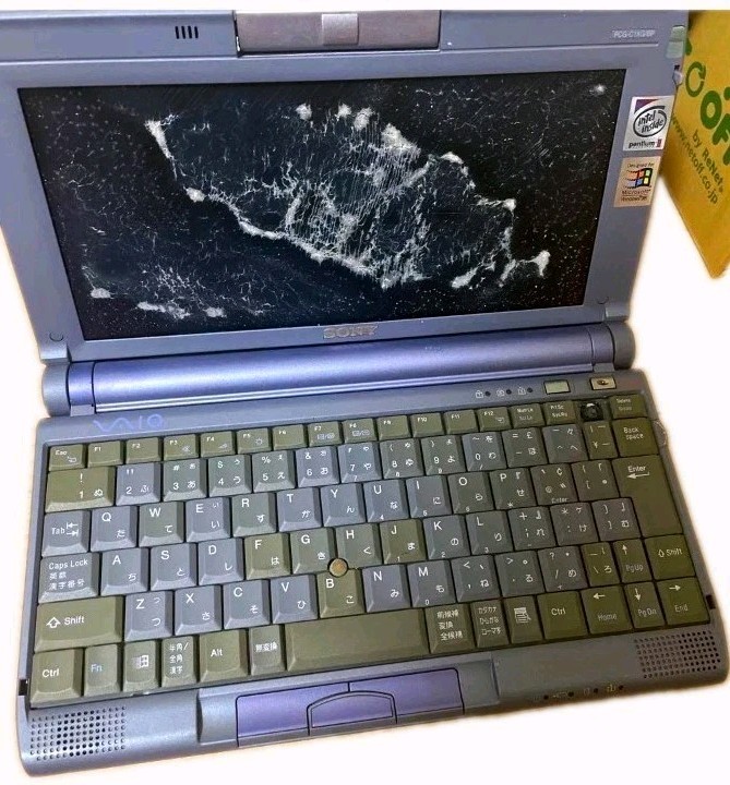 Rare Sony VAIO PCG-C1 C1XG/BP Motion Eye Retro PC Untested For Parts Repair JP