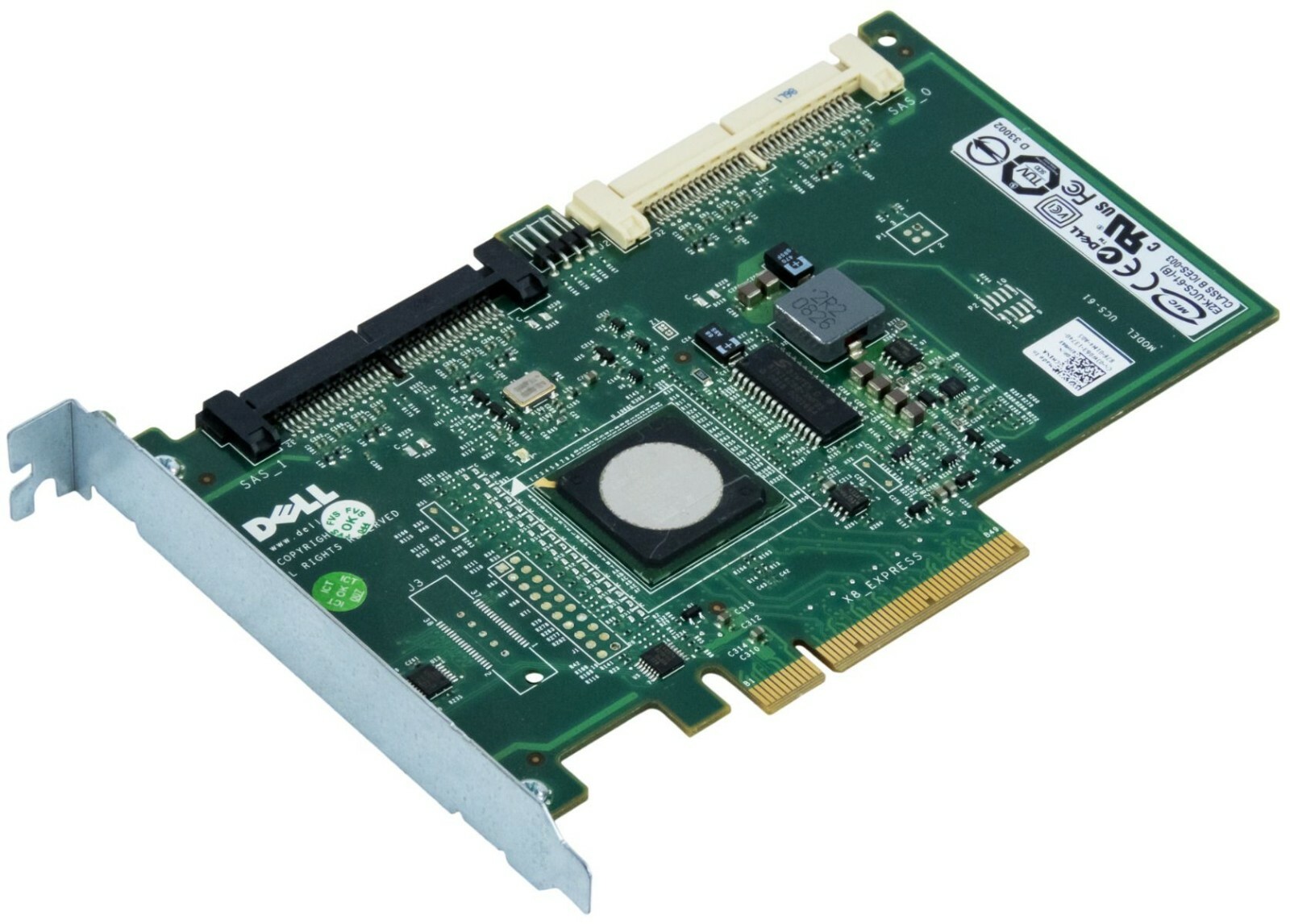 CONTROLLER DELL 0JW063 PERC 6/iR RAID SAS PCIe x8