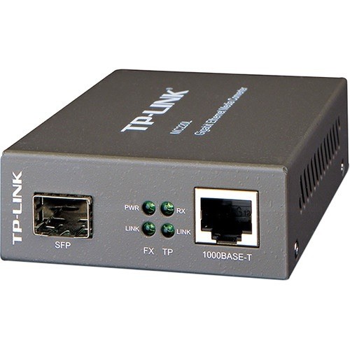 TP Link MC220L Gigabit Ethernet SFP Media Converter RJ45 to Fiber NIB