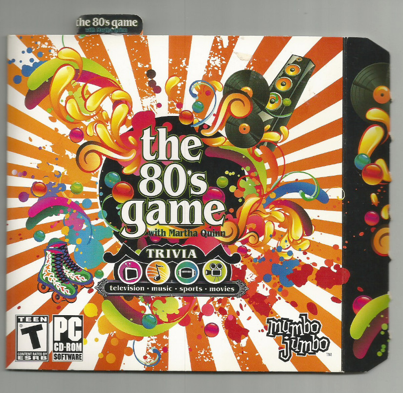 THE 80'S GAME with Martha Quinn-Trivia PC CD-ROM