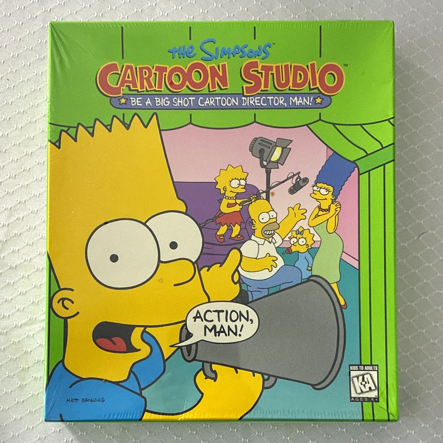 SEALED NIP The Simpsons Cartoon Studio Animation CD-ROM for Windows/Mac Big Box