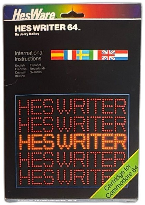 Hesware HES Writer 64 Cartridge C64 Complete Box Manual 1983 Commodore 64