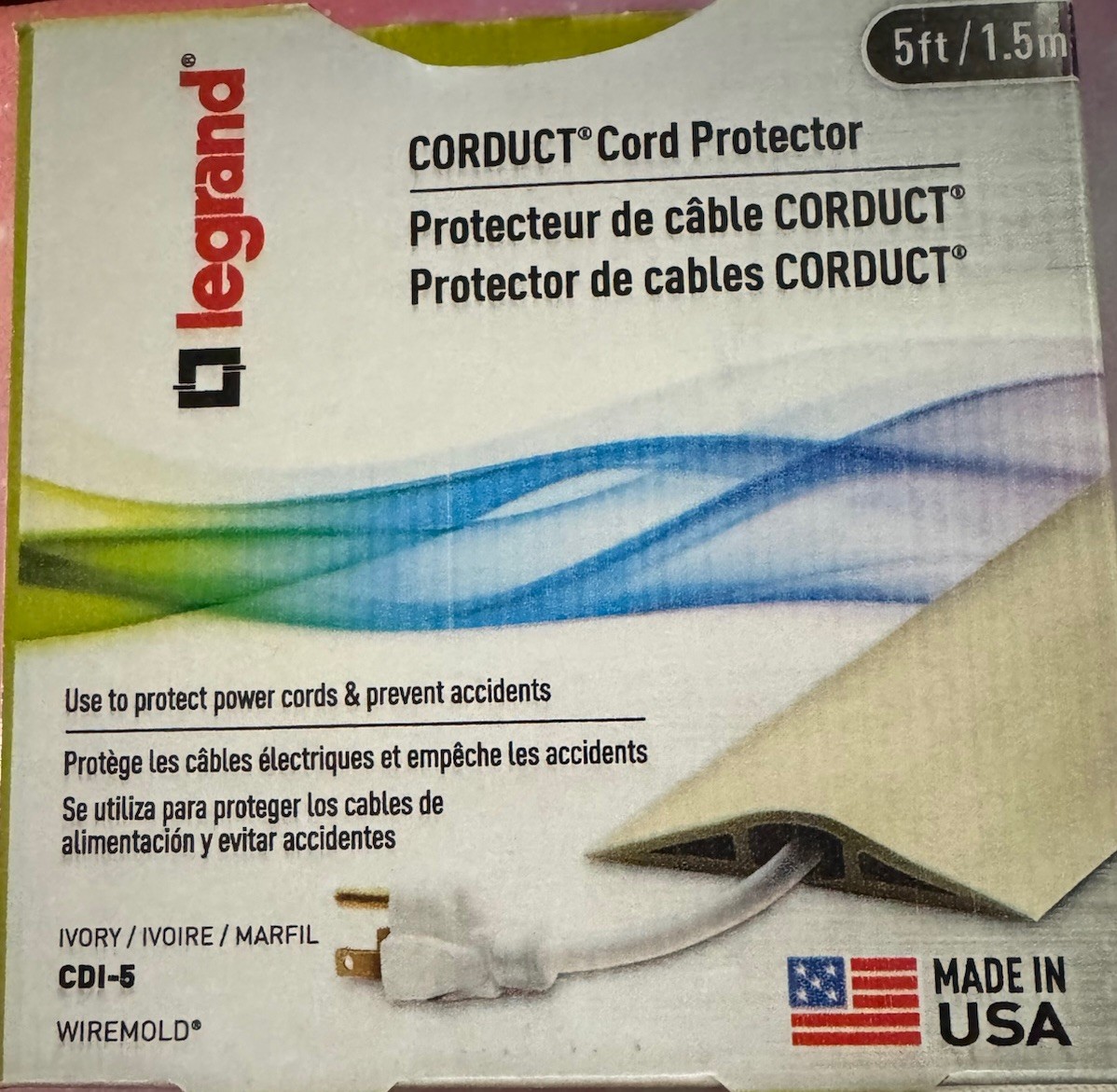 C2G/Cables to Go- Cable Floor Cable Protector, Brown (5 ft.) 