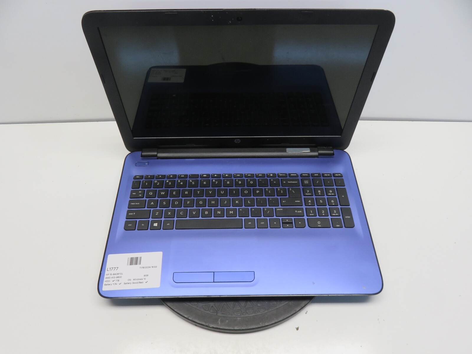 HP 15-BA067CL AMD A10-9600P 2.4GFHz 8GB Windows 101TB