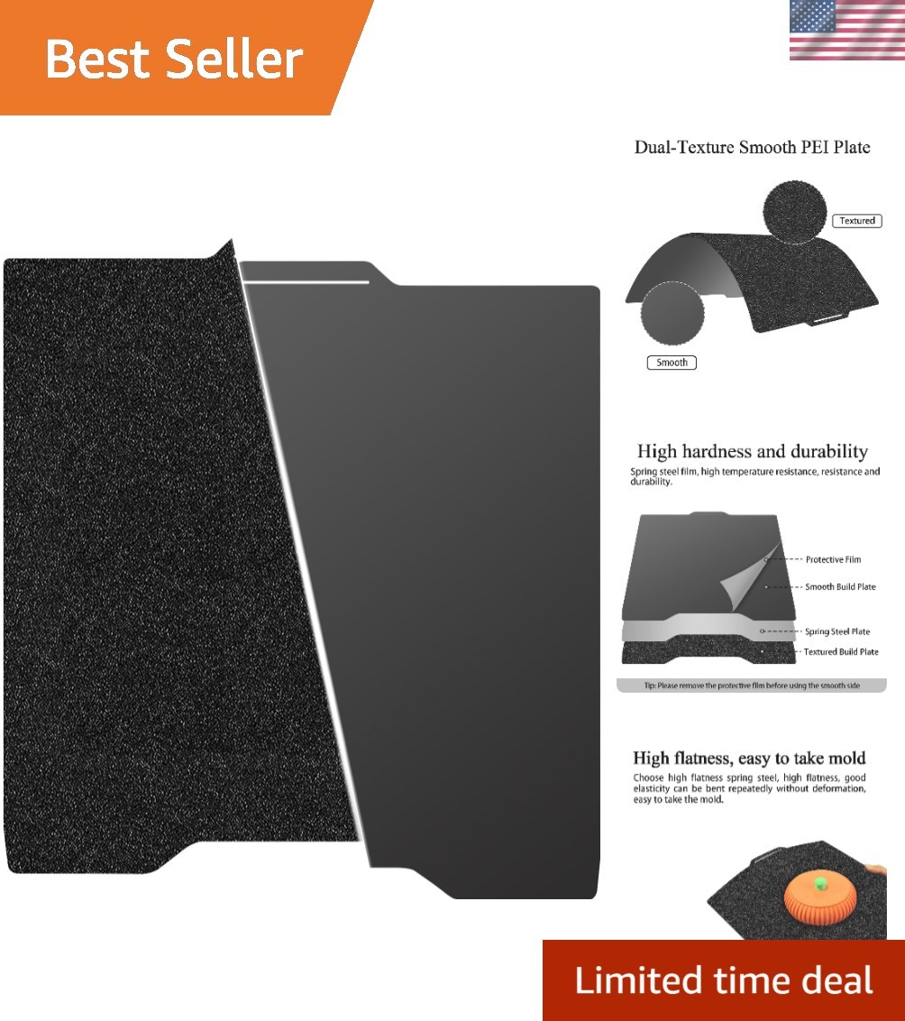 Dual-Textured and Smooth PEI Plate Sheet for Creality
