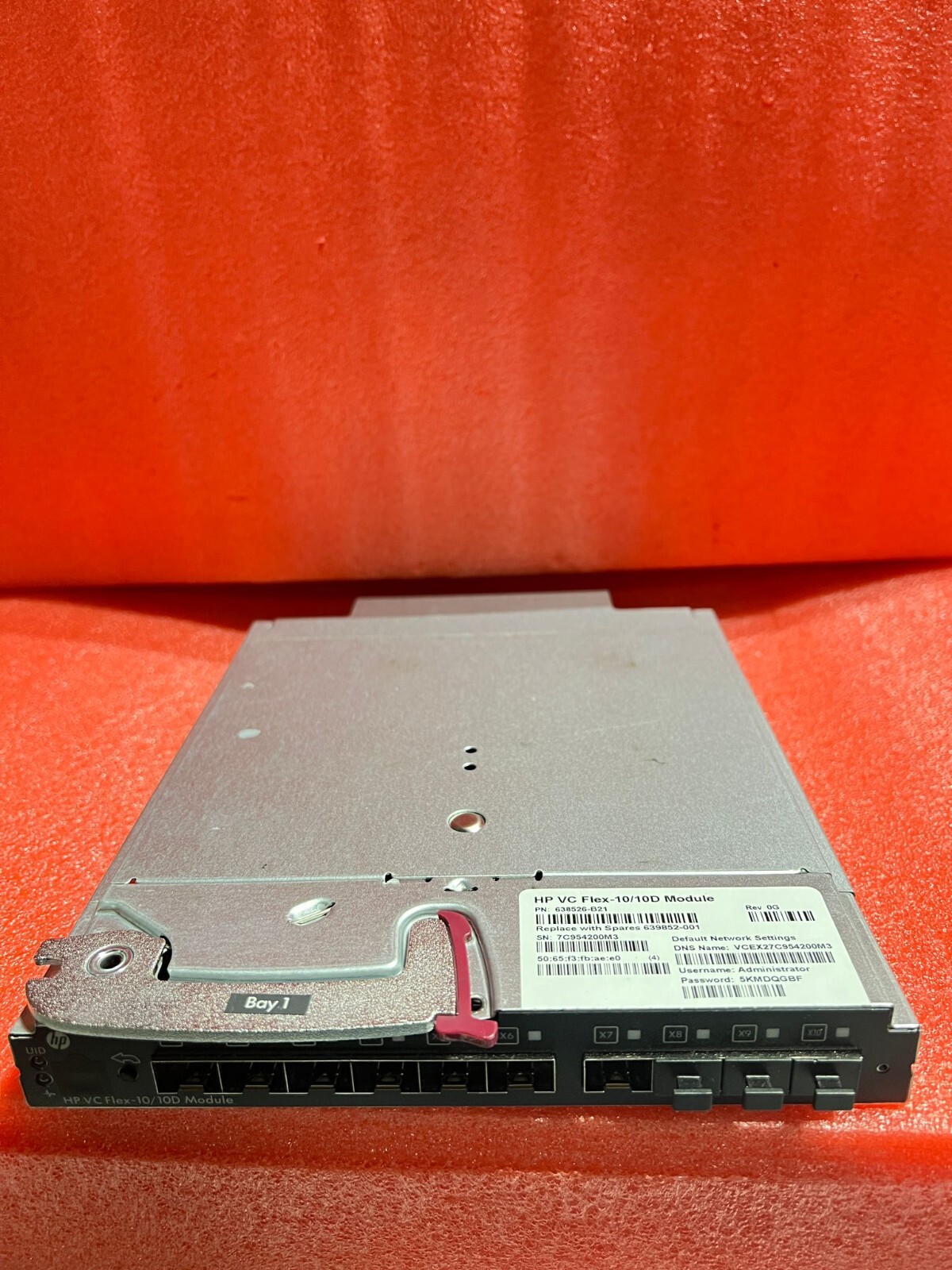 HPE Virtual Connect Flex-10/10D Module (638526-B21)
