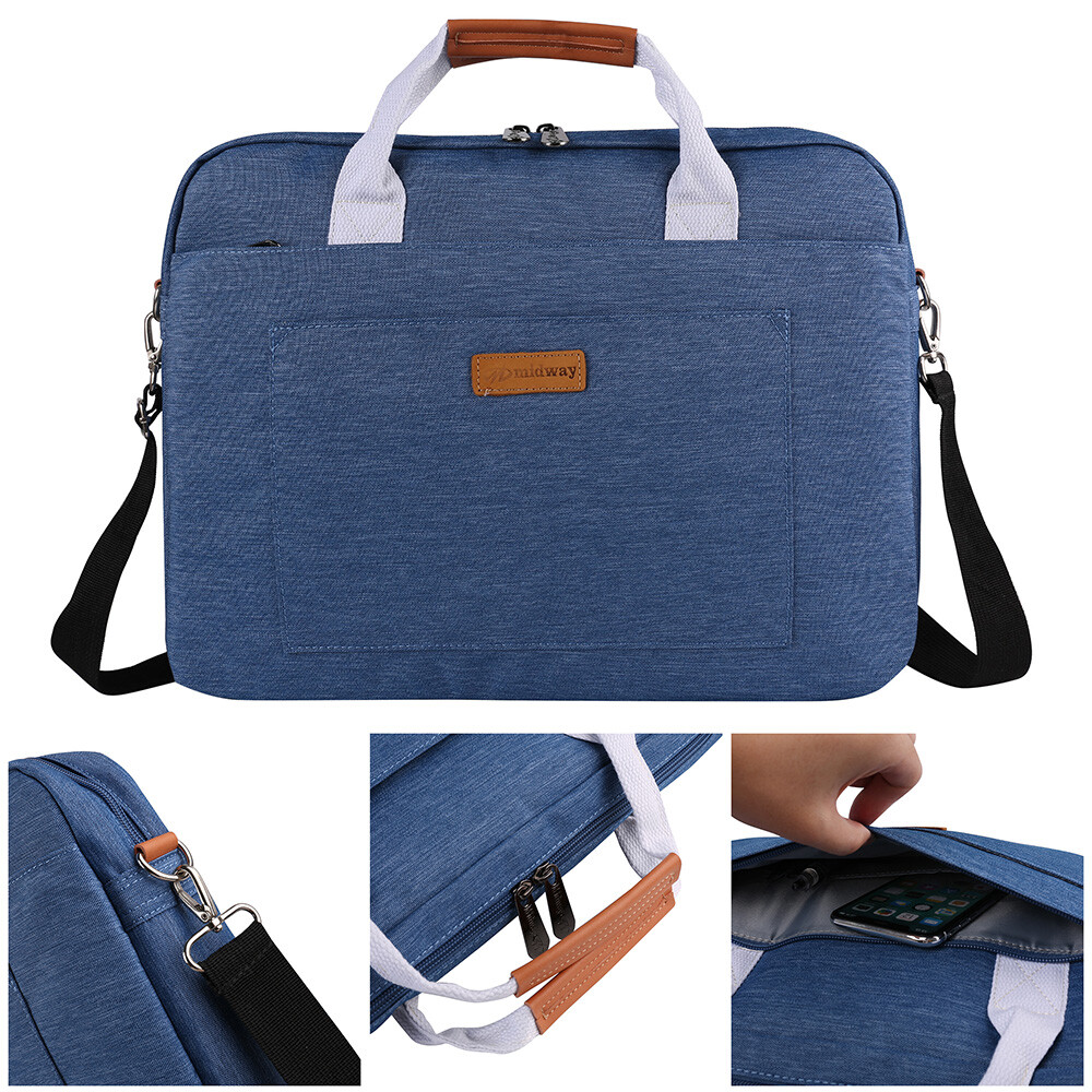 Nylon Laptop School Shoulder Bag Travel Case For 15" Macbook Pro / Macbook Air