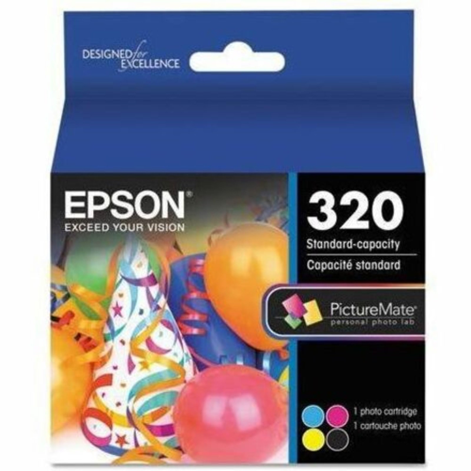 Epson P400 Inkjet Printer Ink Color Cartridge for 4x6 Glossy Photos