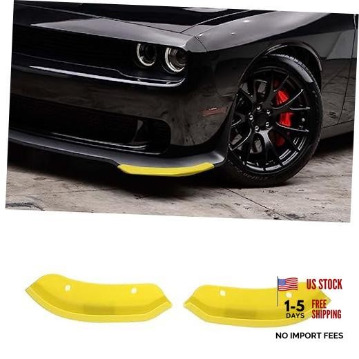 for Challenger Front Bumper Lip Splitter Protector Cover Trim for Large Yellow