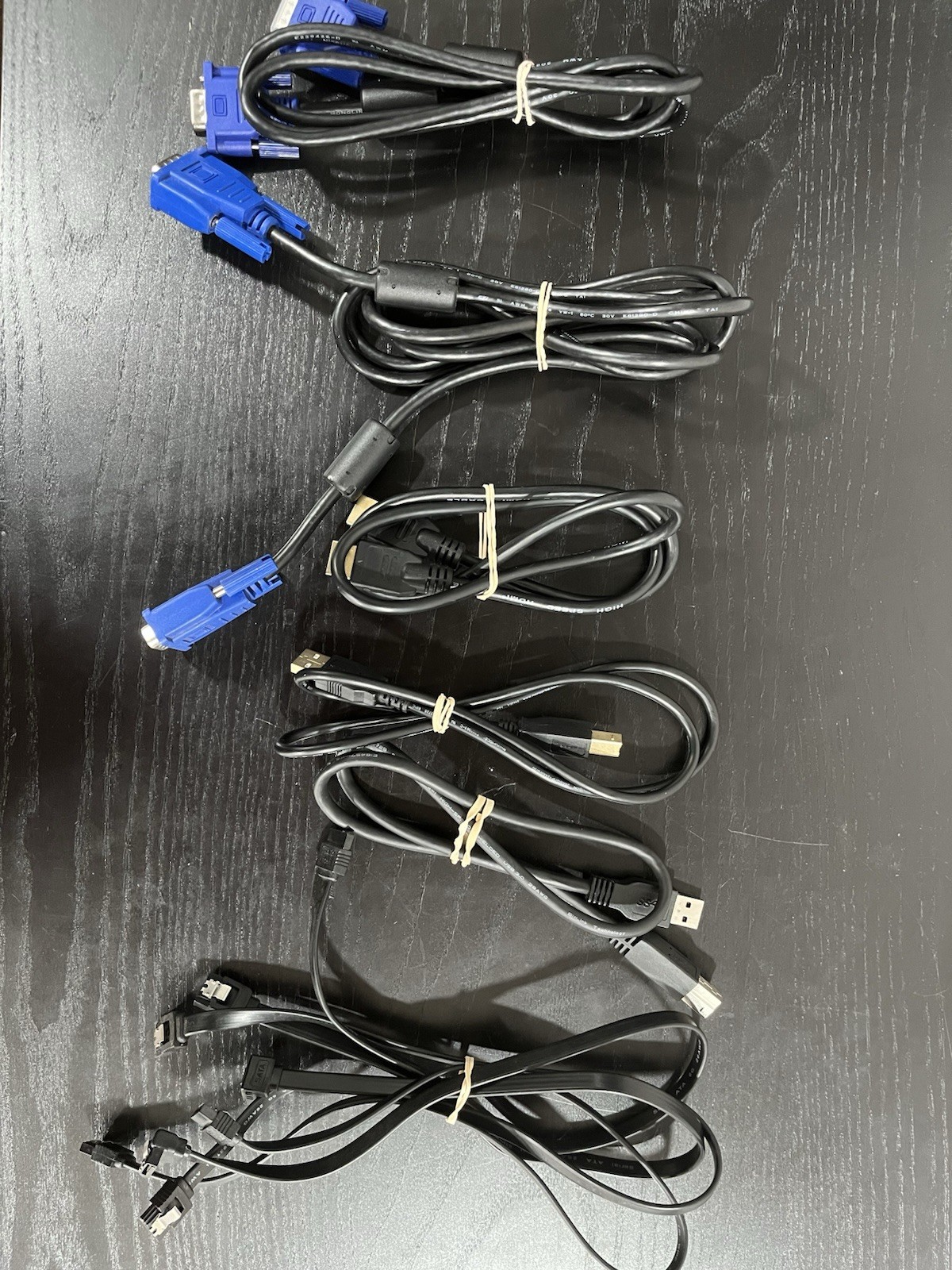 Lot Of 9 Cables For PCs