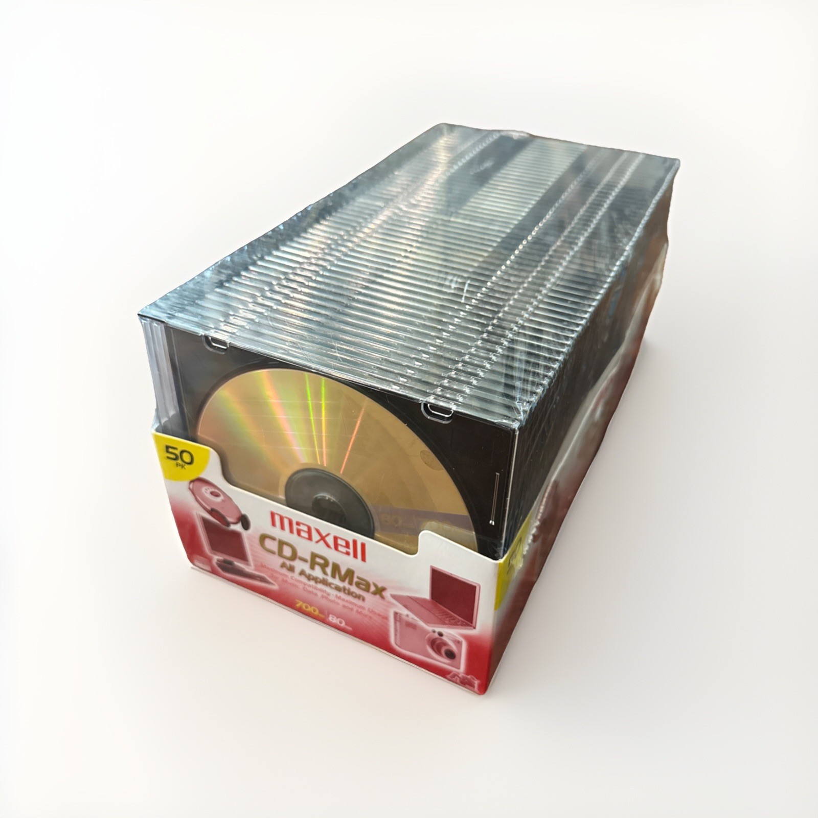 MAXELL CD-RMAX 80 minutes 700MB Pack of 50 Made In Japan NEW Sealed w/Jewel Case