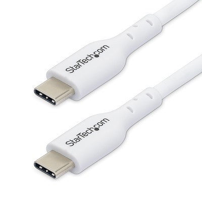 StarTech 3m (9.8ft) White USB-C Charging Cable, USB 2.0 Type-C Laptop Charger...