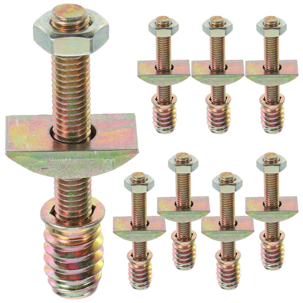 Multi Color Iron Bed Frame Hardwares Kit 8Sets for Furniture Bolts and Nuts