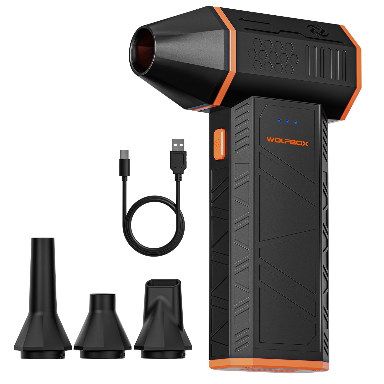 High-Power Compressed Air Duster, 110,000 RPM, 3-Gear Adjustable, MegaFlow 50
