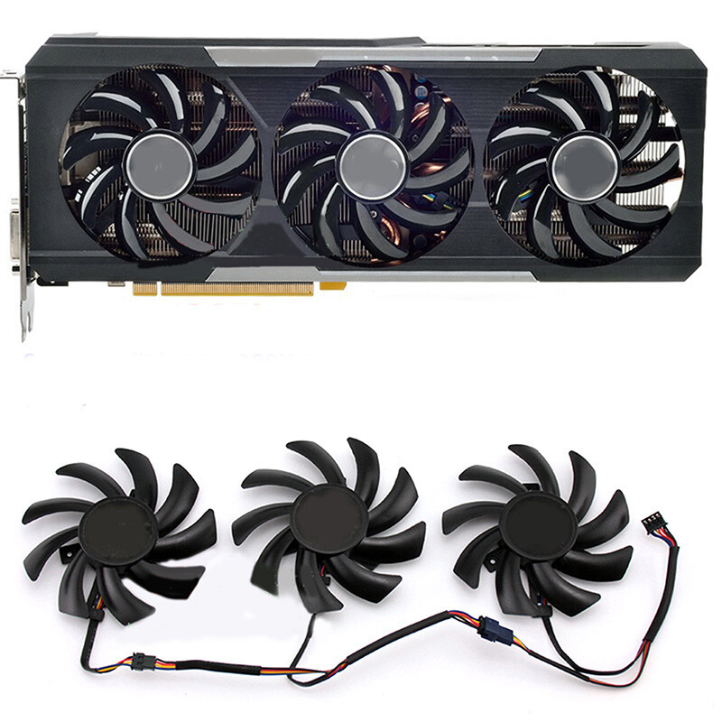 85mm For Sapphire Tri-X Vapor-X R9 280X 290 290X 390 390X Graphics Card fan 4pin