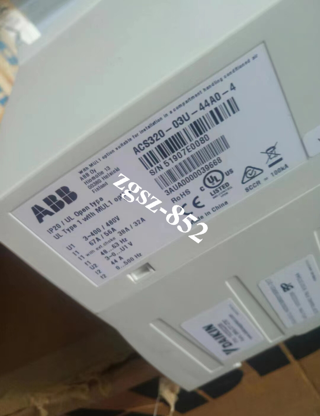ACS320-03U-44A0-4 ABB Inverter Brand New Fast Shipping FedEx or DHL