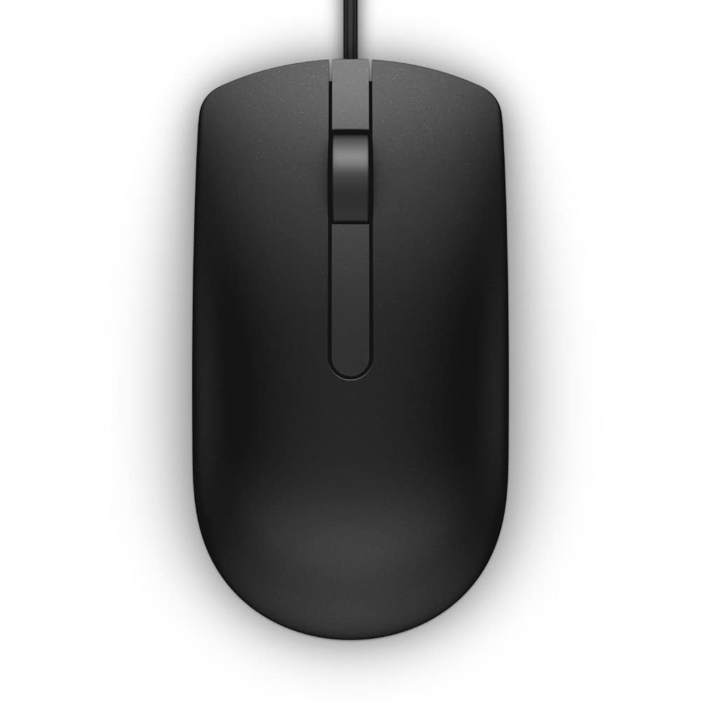 NEW OEM Dell MS116c Optical USB Mouse 3-Button 1000DPI Wired Plug-and-Play LOT