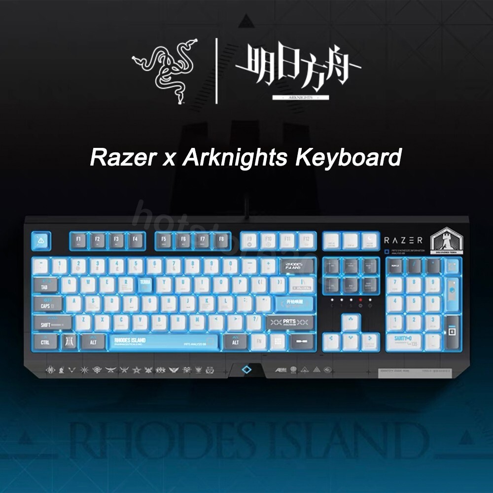 104Keys Razer x Arknights Rhodes Island Blackwidow TKL Wired Mechanical Keyboard