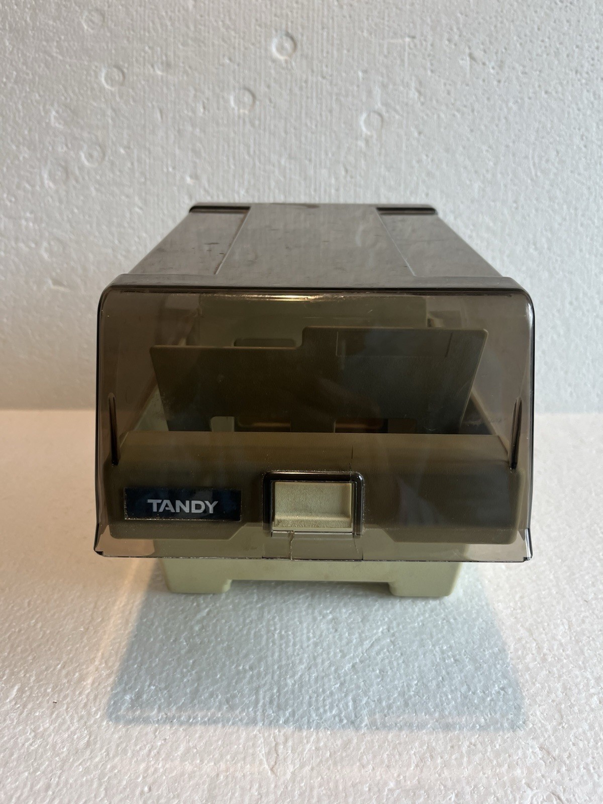 Vintage Tandy Floppy Disk Storage Case Holder With Dividers