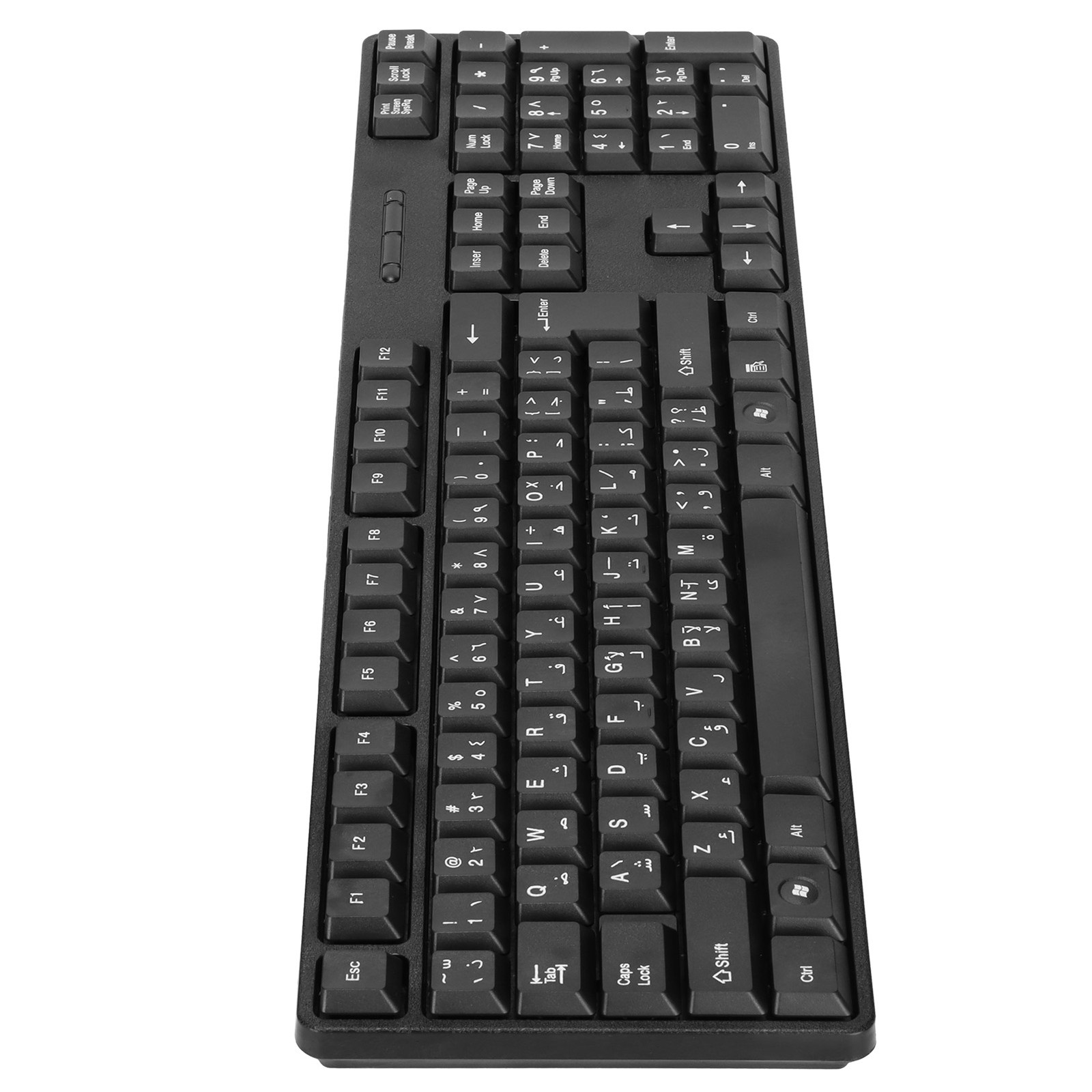 Computer Keyboards Ergonomic Design Durable USB Wired Arabic English Mechan QOOG