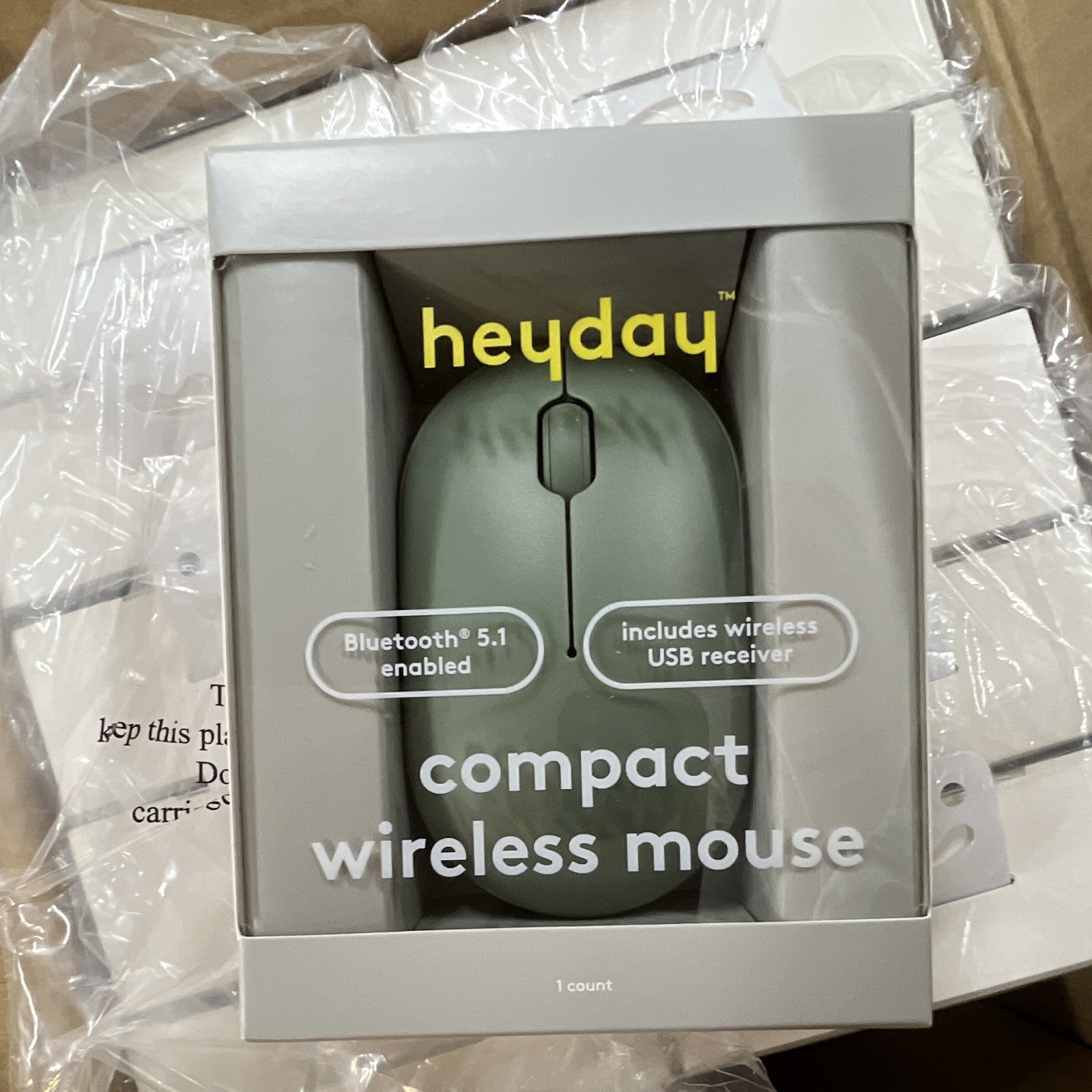 12-pack Case of Heyday Compact Wireless Mouse Jade Green