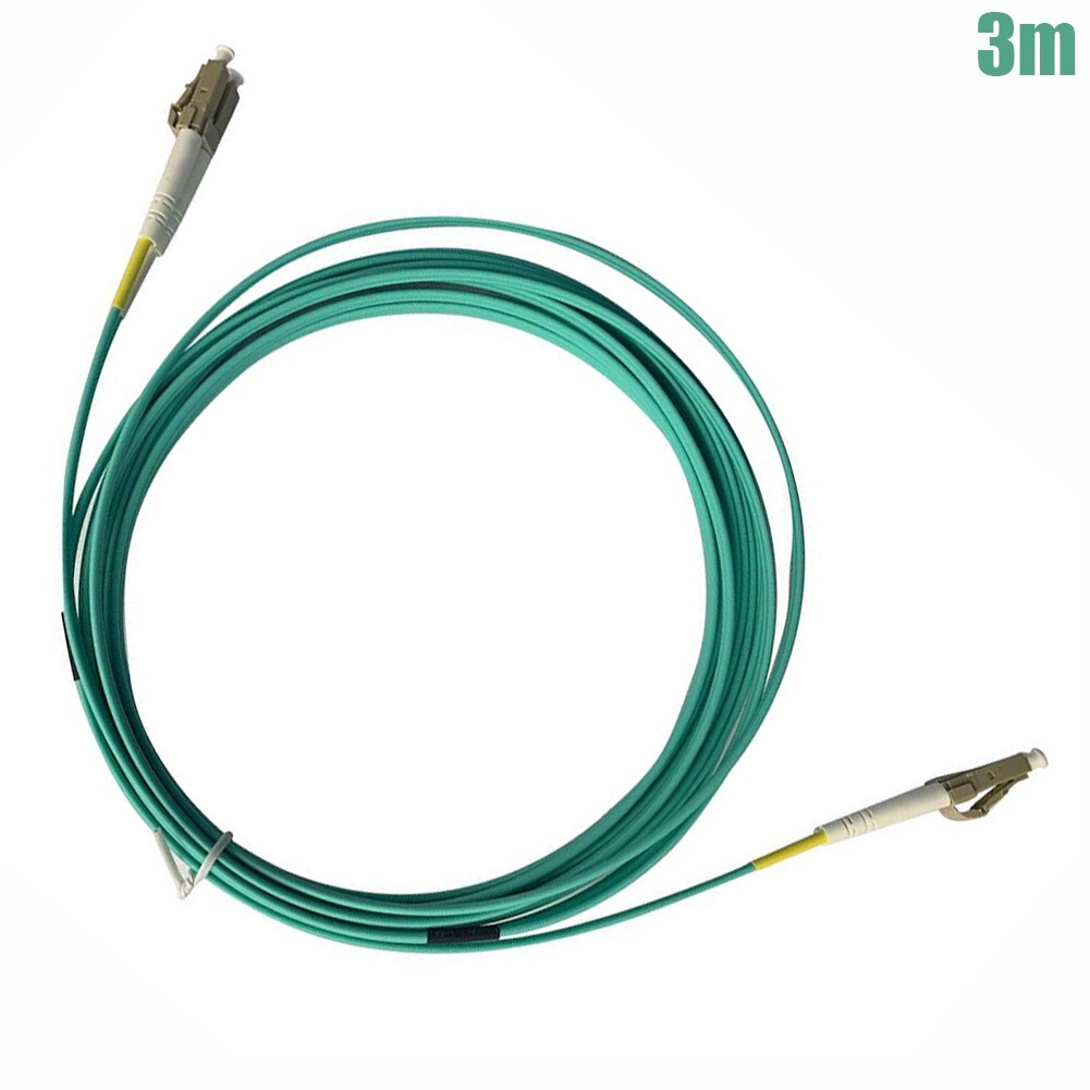 3M LC/LC OM4 Multi-Mode 50/125 Type Fiber Optic Optical Patch Cable 10GB Aqua 