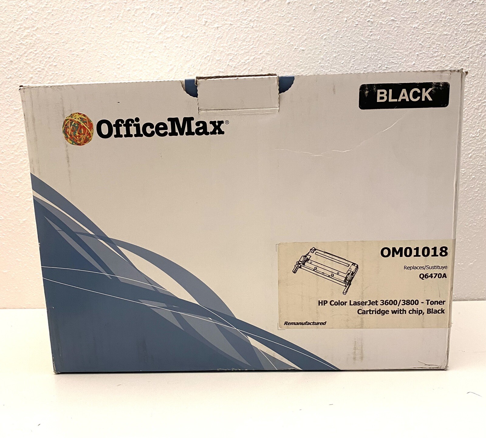 OFFICEMAX OM01018 REPLACES Q6470A FOR HP LASERJET 3600/3800 SERIES BLACK TONER