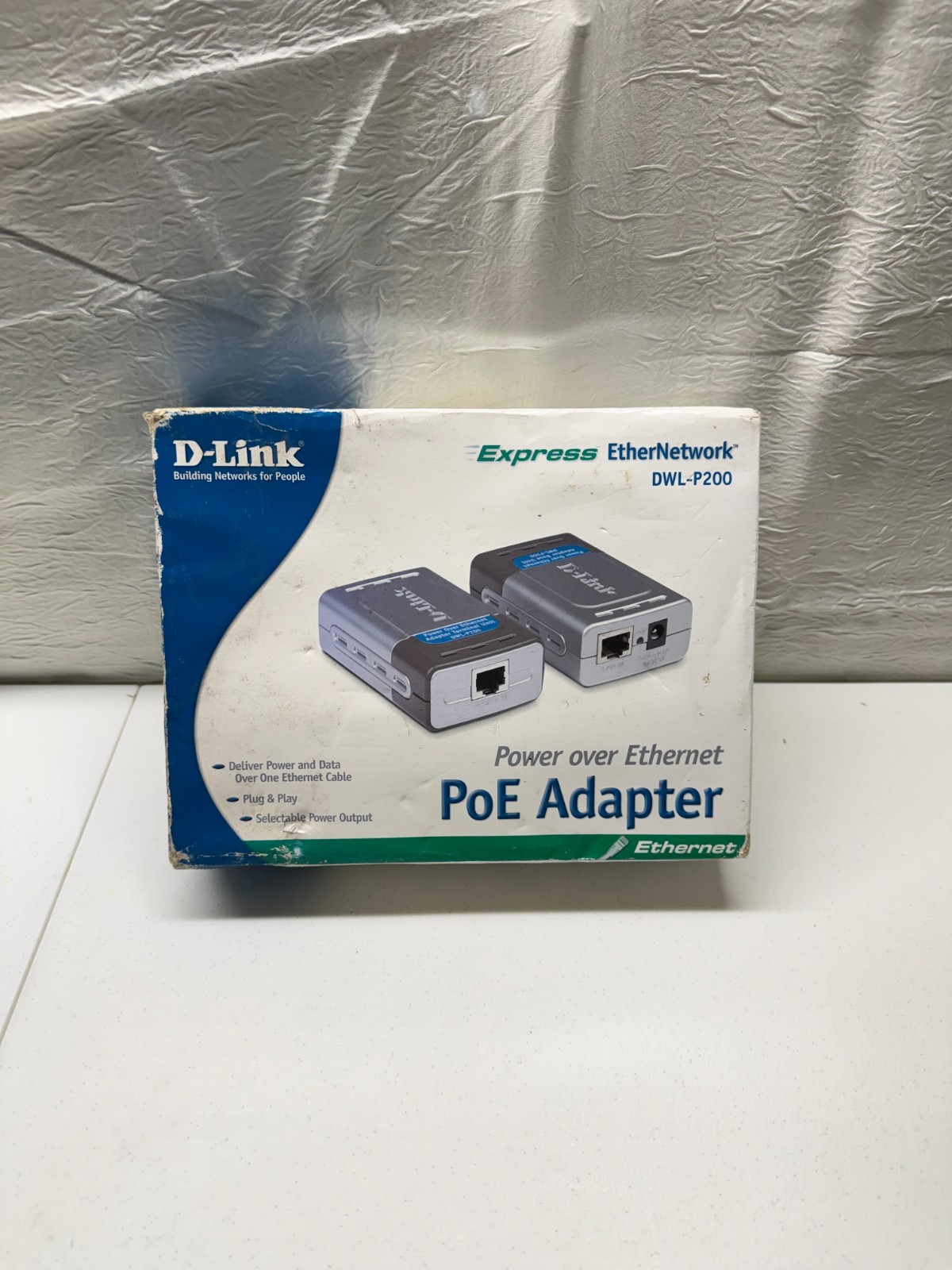 D-Link DWL-P200 Express EtherNetwork Power over Ethernet PoE Adapter Kit NIB