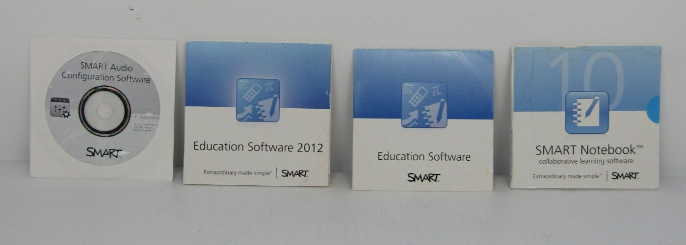 Smart Board Software lot of 4 for Smart Interactive Whiteboard