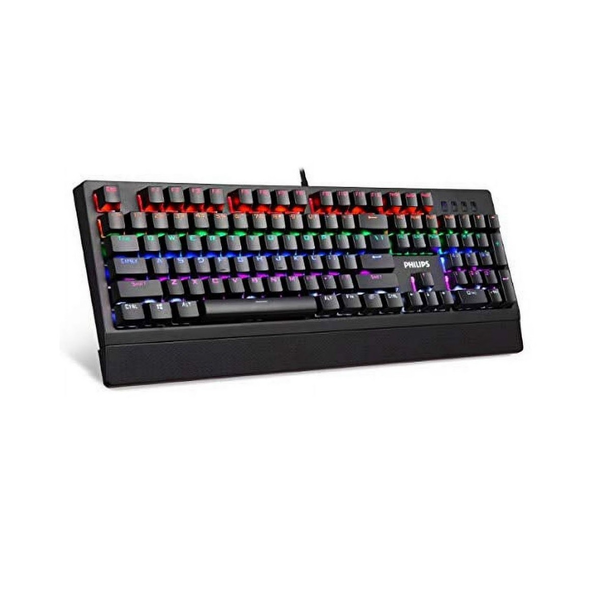 Philips SPK8403 Wired Mechanical Gaming Keyboard, FX & Key Light Maps Anti-Ghost