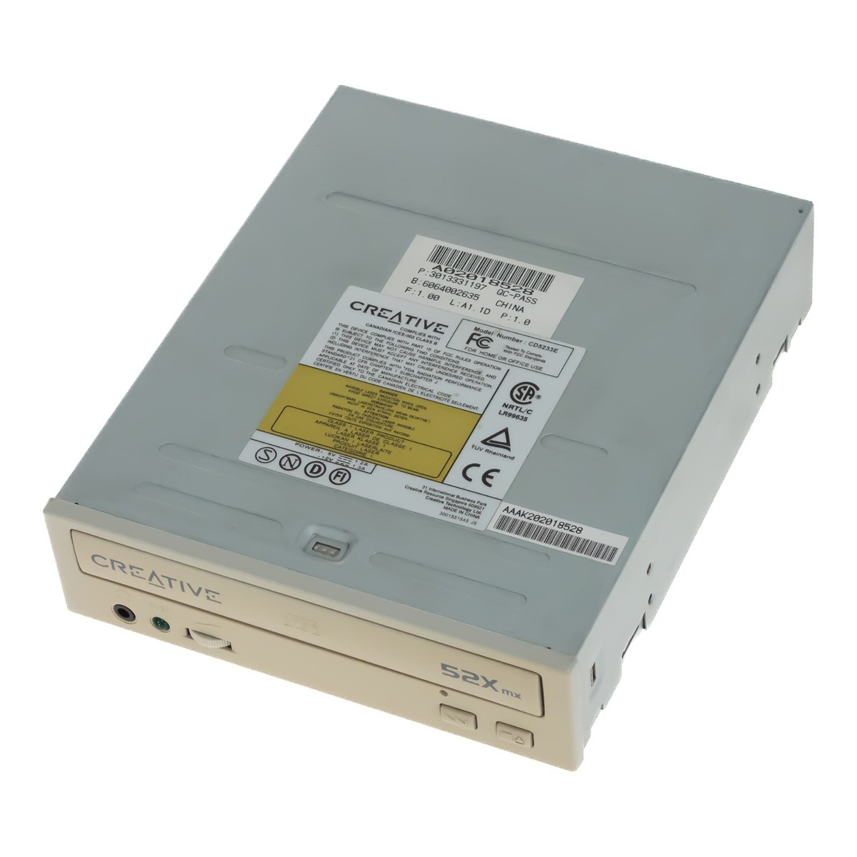 Creative Labs CD5233E CD-ROM Drive ATA 5.25-inch Beige 52x