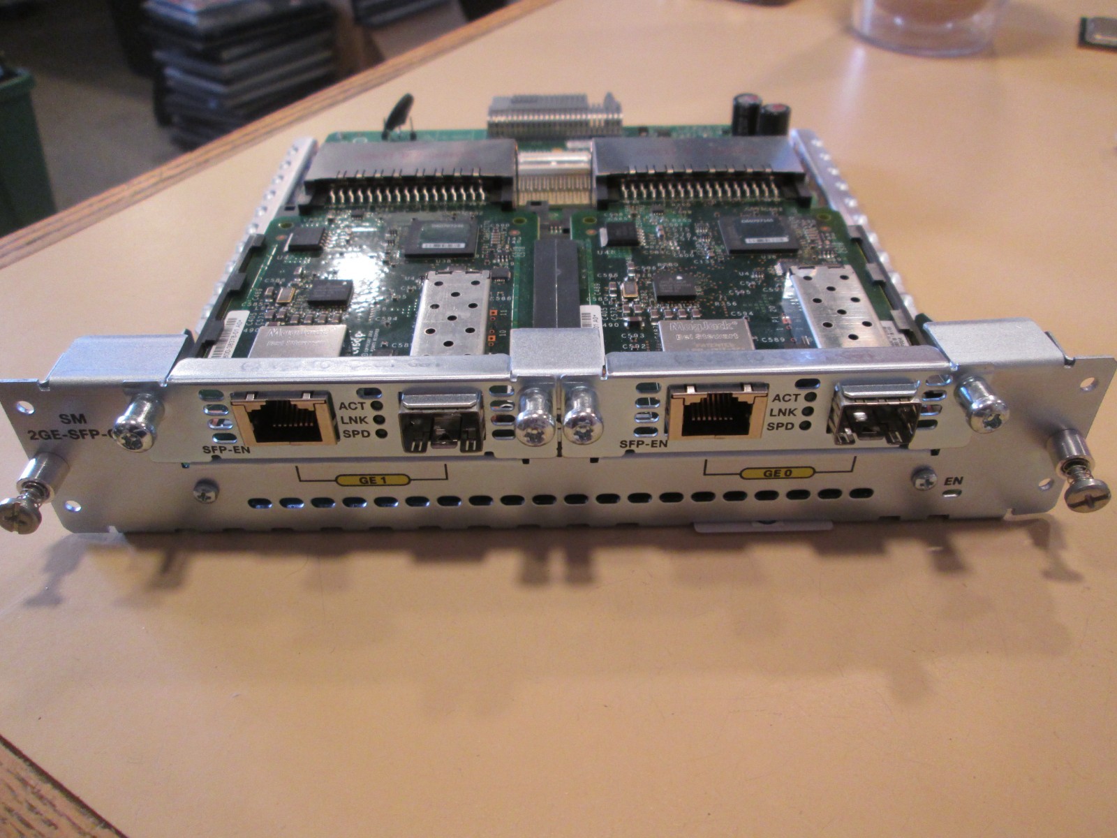 Cisco SM-2GE-SFP-CU Service Module W/ 2x SFP-EN Modules