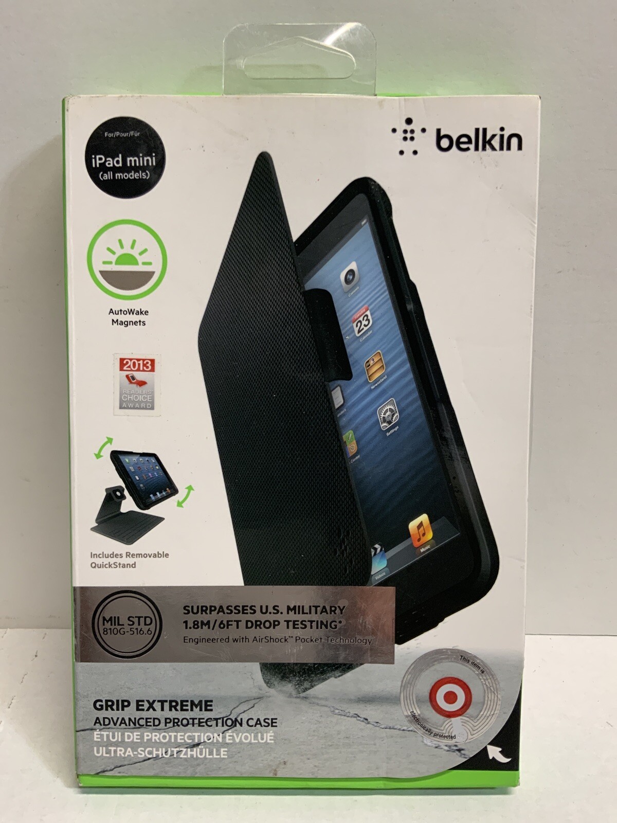 ☀️ Belkin Grip Extreme Advanced Protection Case / Cover iPad mini Black OpenBox