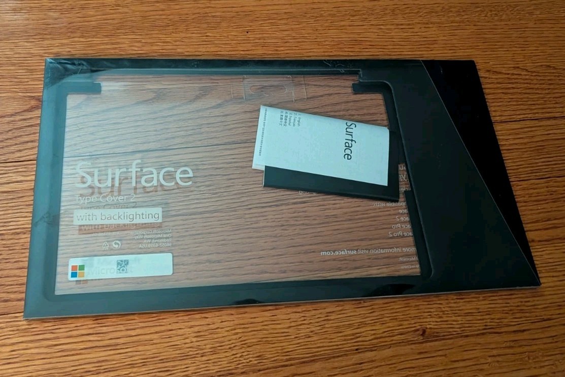 EMPTY BOX from Microsoft Surface Pro Type Cover 2 - Genuine Microsoft Box Only