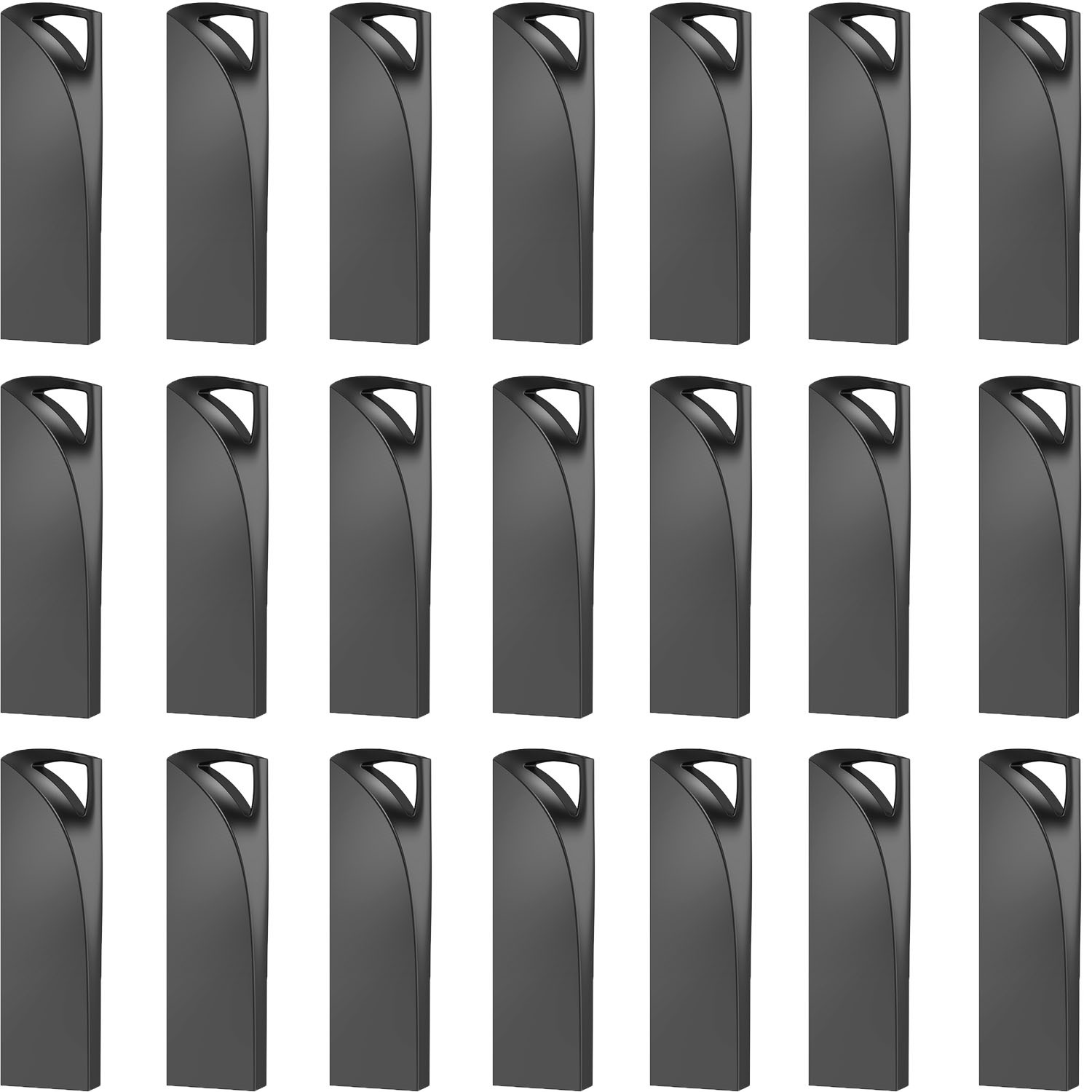Kootion USB2.0 16GB 20PCS Metal Mini Style USB Flash Drive Memory Stick PenDrive